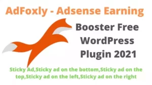 AdFoxly - Adsense Earning Booster Free WordPress Plugin 2021
