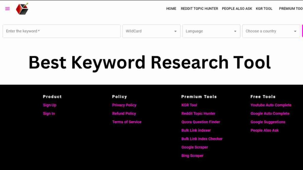 Best Keyword Research Tool of 2022, Free Tool